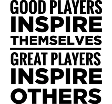 Motivational football sticker for wall - TenStickers