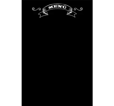 Menu Chalkboard Sticker for walls - TenStickers