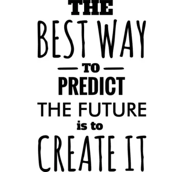 Predict the future office wall sticker - TenStickers