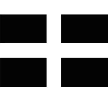 Cornwall flag car window sticker - TenStickers