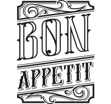 Bon Apetit sticker refrigerator - TenStickers