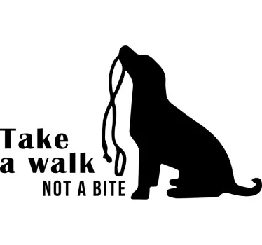Take a Walk text decal - TenStickers