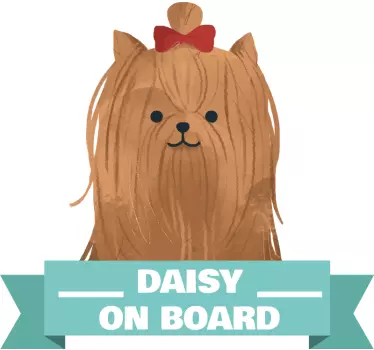 Yorkshire Bow on board car window sticker - TenStickers