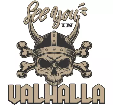 See you in Valhalla text decal - TenStickers