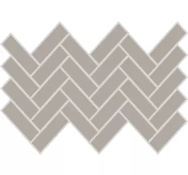 Grey herringbone vinyl tile sticker - TenStickers
