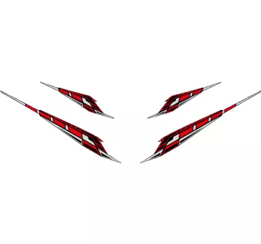 Helmet set line motorcycle decal - TenStickers