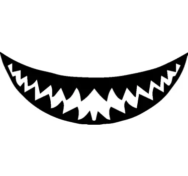 Spooky smile motorbike sticker - TenStickers