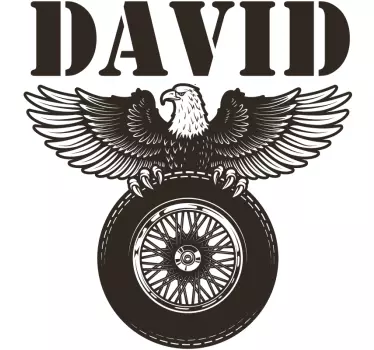 Custom Eagle motorbike sticker - TenStickers