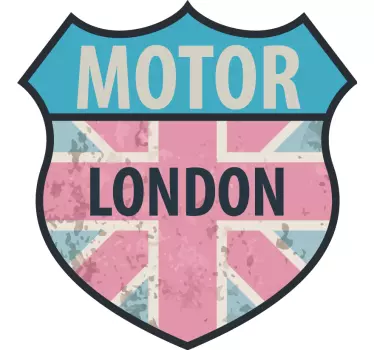 London flag motorbike sticker - TenStickers