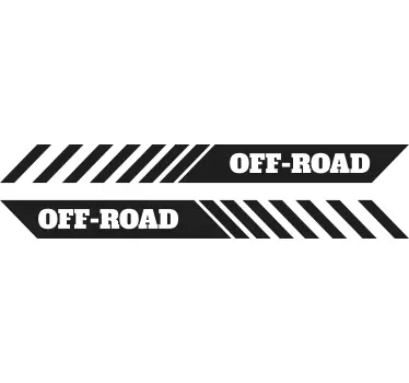 Off road stripes car decal stickers - TenStickers