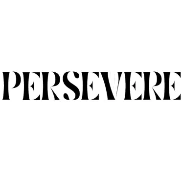 Persevere motivational wall sticker - TenStickers
