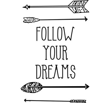 Follow Your Dreams Sticker - TenStickers
