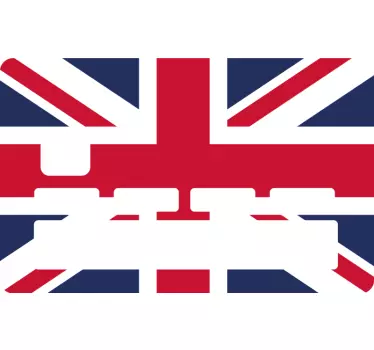 Great Britain flag bank card sticker - TenStickers
