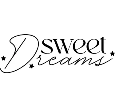 Sweet dreams quote wall sticker - TenStickers