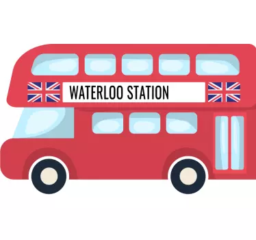 The London Bus Wall Sticker - TenStickers