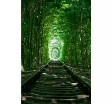 Trails and Trees door sticker - TenStickers