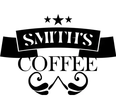 Family Coffee appliance stickers - TenStickers