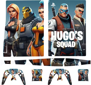 Custom Squad video game ps5 sticker - TenStickers