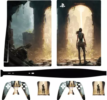 Tomb Explorer Video Game PS5 sticker - TenStickers