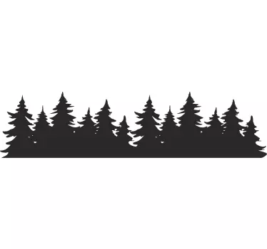 Forest Trees Car Window Decal - TenStickers