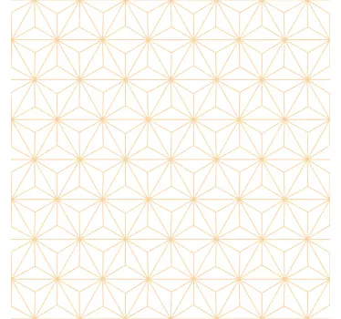 White and gold line sticker - TenStickers