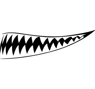 Creepy smile motorbike sticker - TenStickers