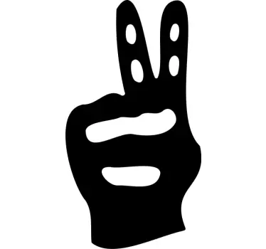 Peace sign motorbike sticker - TenStickers