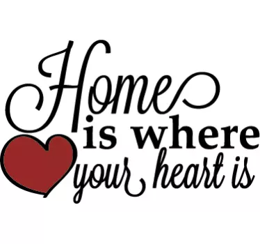 Home text quote wall sticker - TenStickers