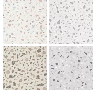 Terrazzo texture kitchen tile sticker - TenStickers