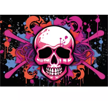 Graffiti skull skin for laptop - TenStickers