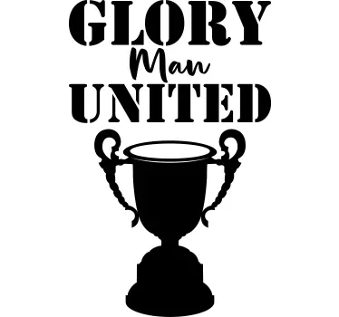 "Glory Man United" Wall Decor - TenStickers