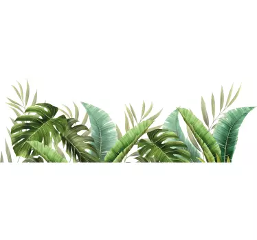Tropical plants wall sticker - TenStickers