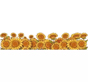 spring flowers pattern shop window sticker - TenStickers