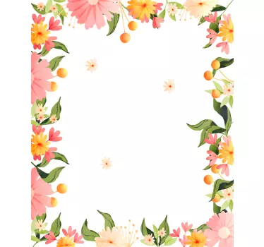 springtime frame shop window sticker - TenStickers