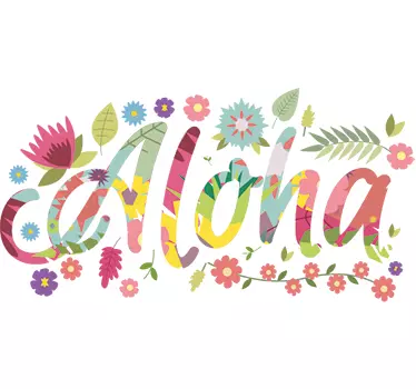 Aloha Hawaii Wall Sticker - TenStickers