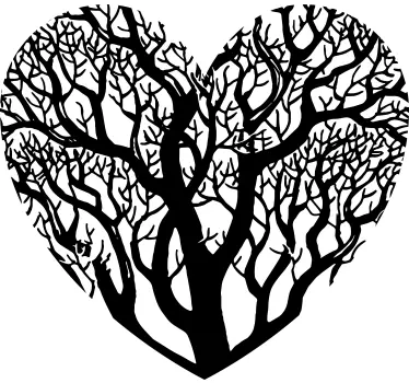 Heart Tree Wall Sticker - TenStickers