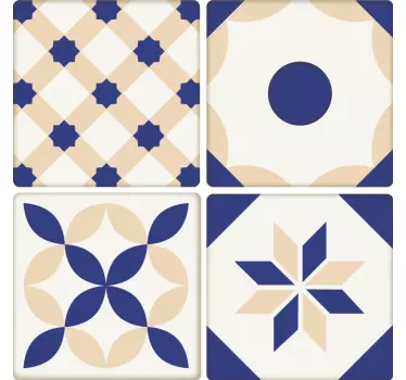 Ceramic texture kitchen tile sticker - TenStickers