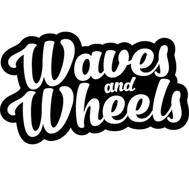 Waves and Wheels Text Wall Sticker - TenStickers