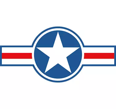 US Air Force star car sticker - TenStickers