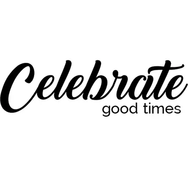 Celebrate Good Times Lyric Music Sticker - TenStickers