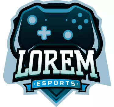 personalized "e-sports" logo video game sticker - TenStickers