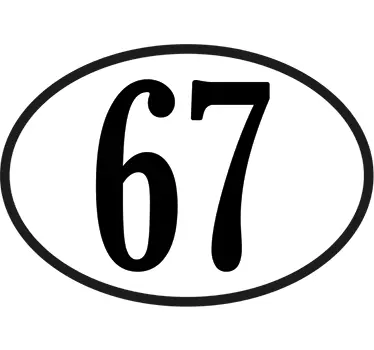 Personalised Number Motorbike Sticker - TenStickers