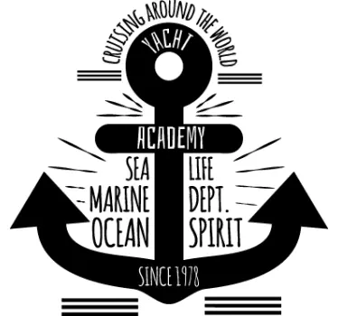 Anchor with Text Sea Wall Sticker - TenStickers