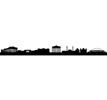 Athens Silhouette Decal - TenStickers