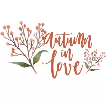 Autumn In Love wall sticker - TenStickers