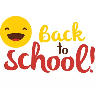 Back to School Emoji Sticker - TenStickers