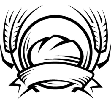 Baked Bread Kitchen Sticker - TenStickers