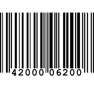Barcode stripes headboard wall sticker for bedroom - TenStickers