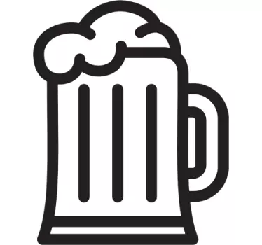Beer Icon Sticker - TenStickers
