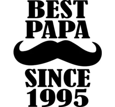 Best Papa Wall Sticker - TenStickers